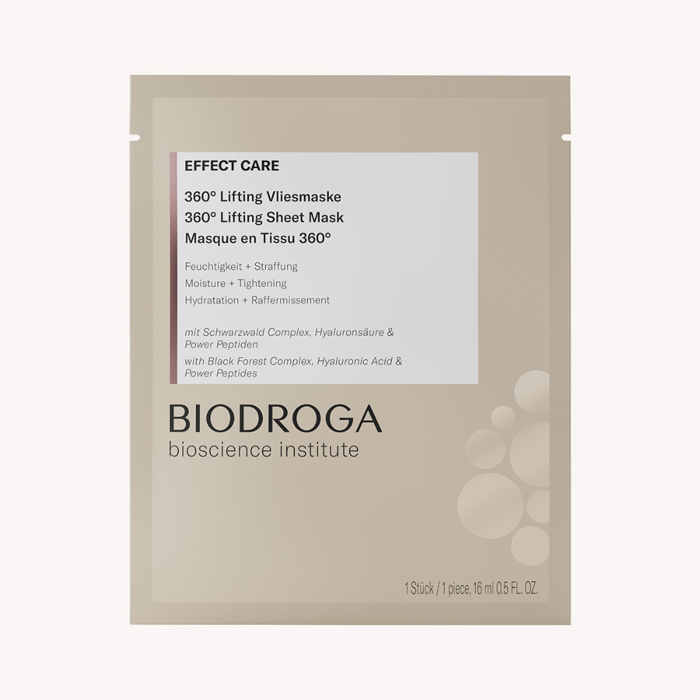 Produktdarstellung BIODROGA Bioscience Institute Effect Care 360 Lifting Vliesmaske