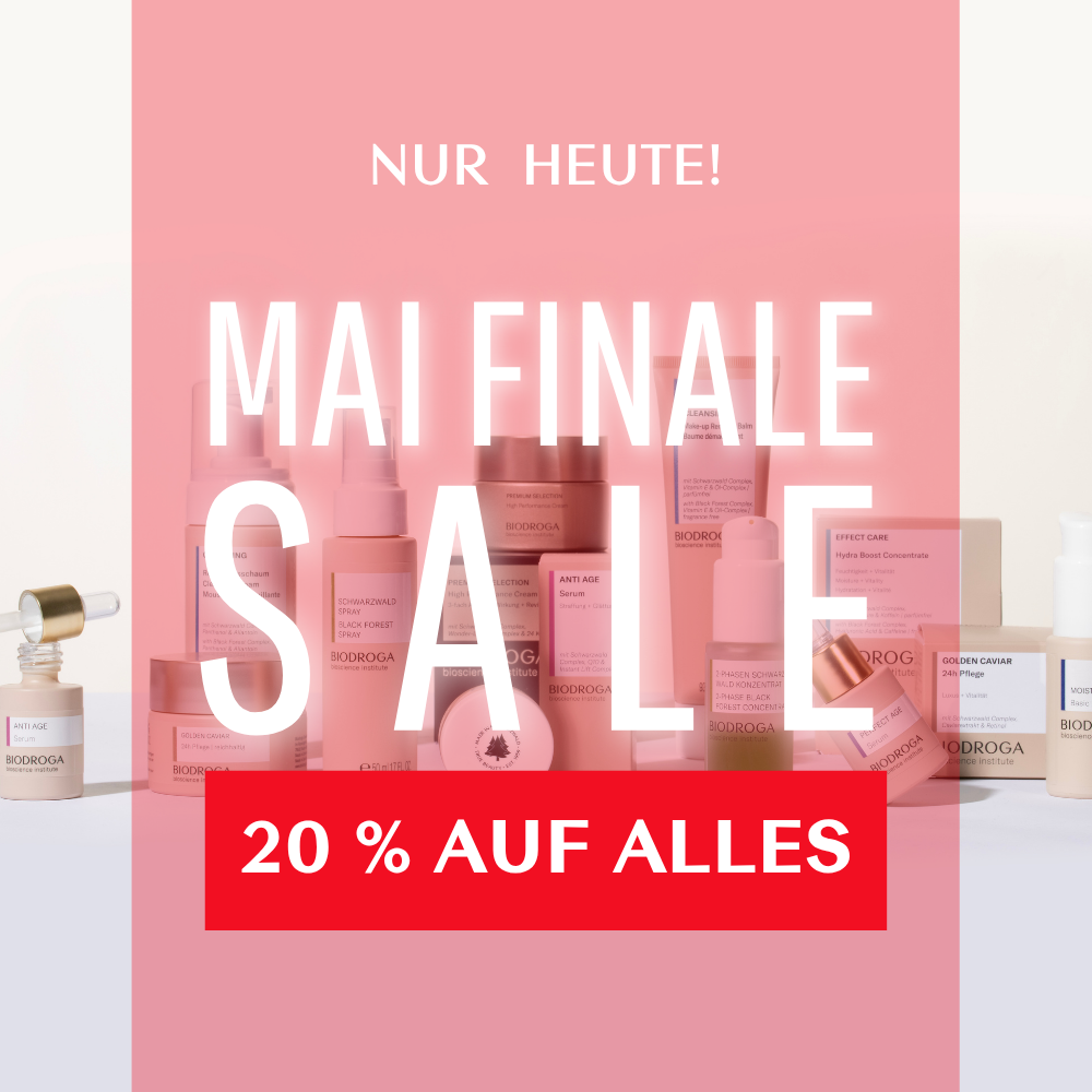 Mobile-Banner: BIODROGA MAI FINALE SALE - 20 % auf alles - nur heute!