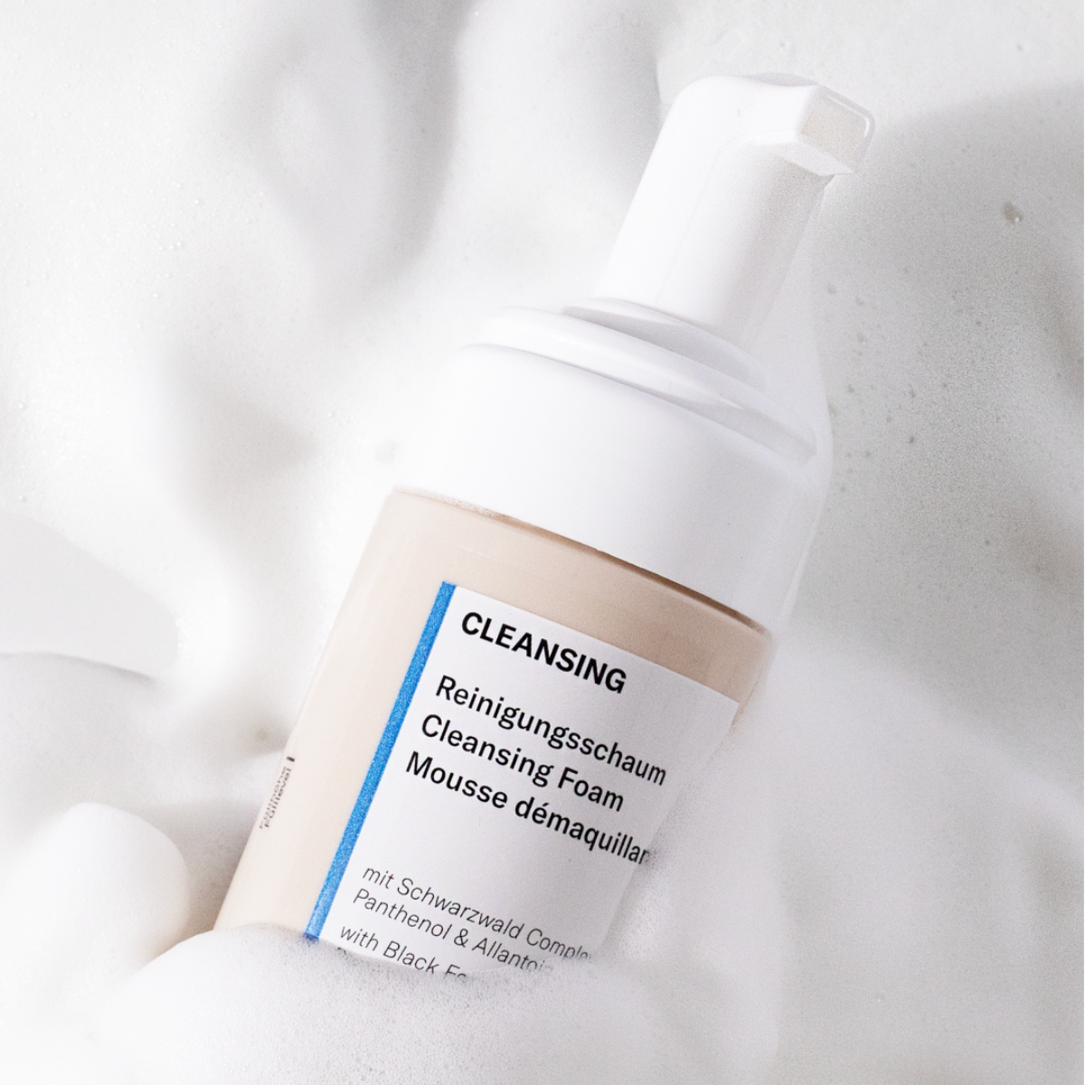 Grafisches Gestaltungselement BIODROGA Cleansing Reingungsschaum