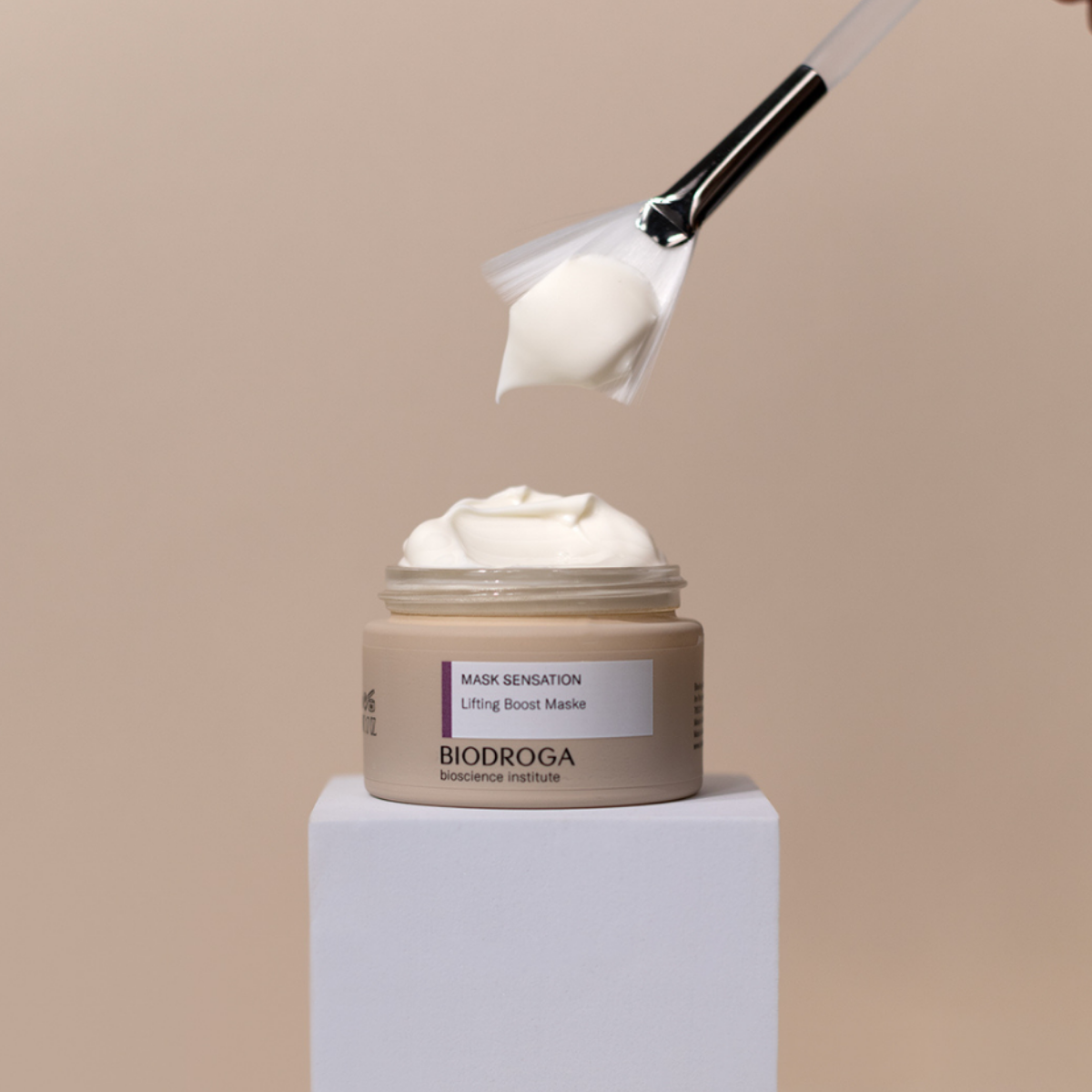 Grafisches Gestaltungselement BIODROGA Mask Sensation Lifting Boost Maske
