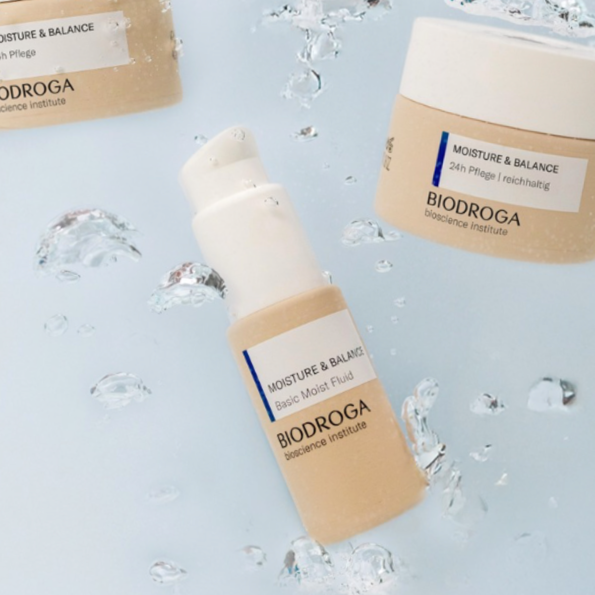 Grafisches Gestaltungselement BIODROGA Moisture &amp; Balance Basic Moist Fluid