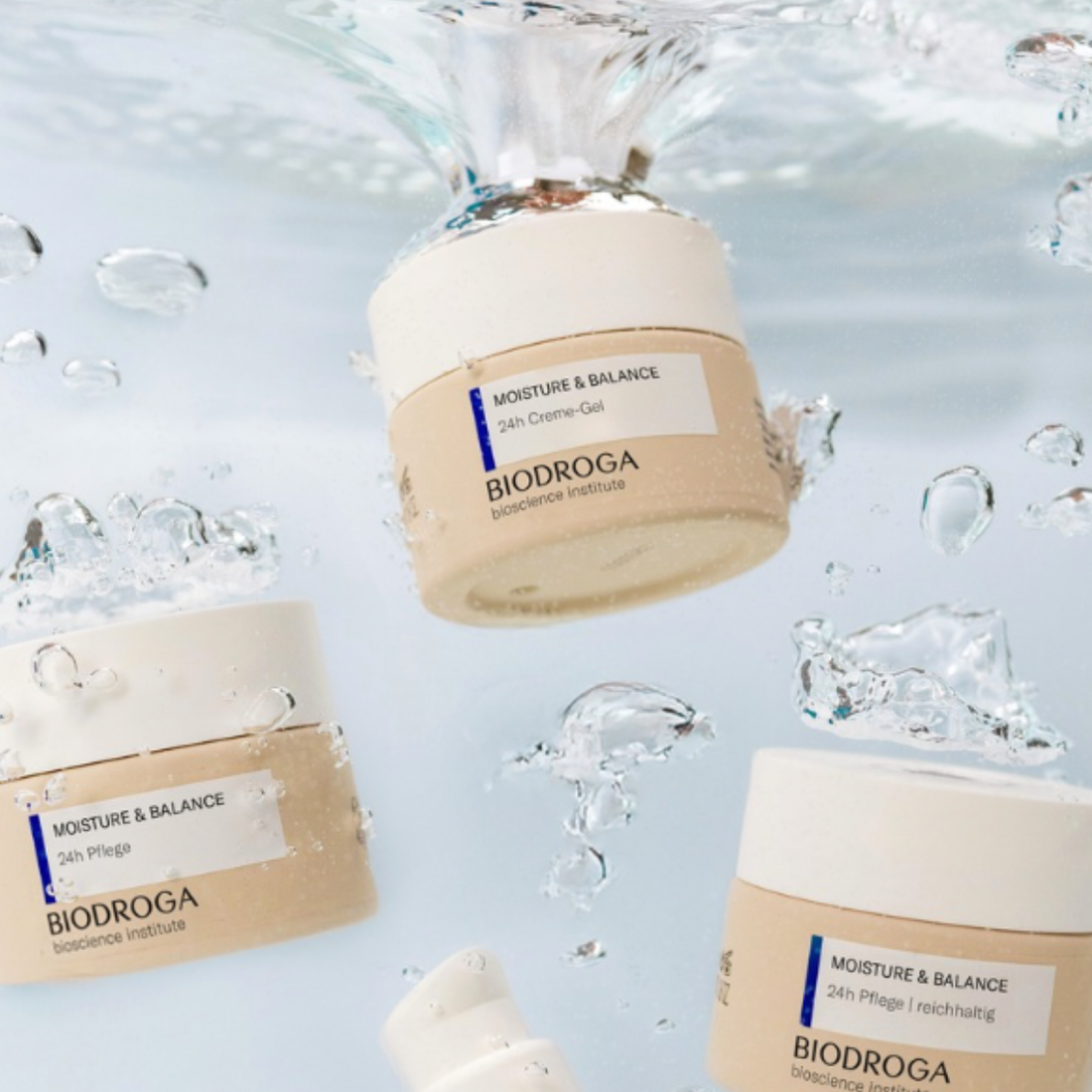 Grafisches Gestaltungselement BIODROGA Moisture &amp; Balance 24h Creme-Gel