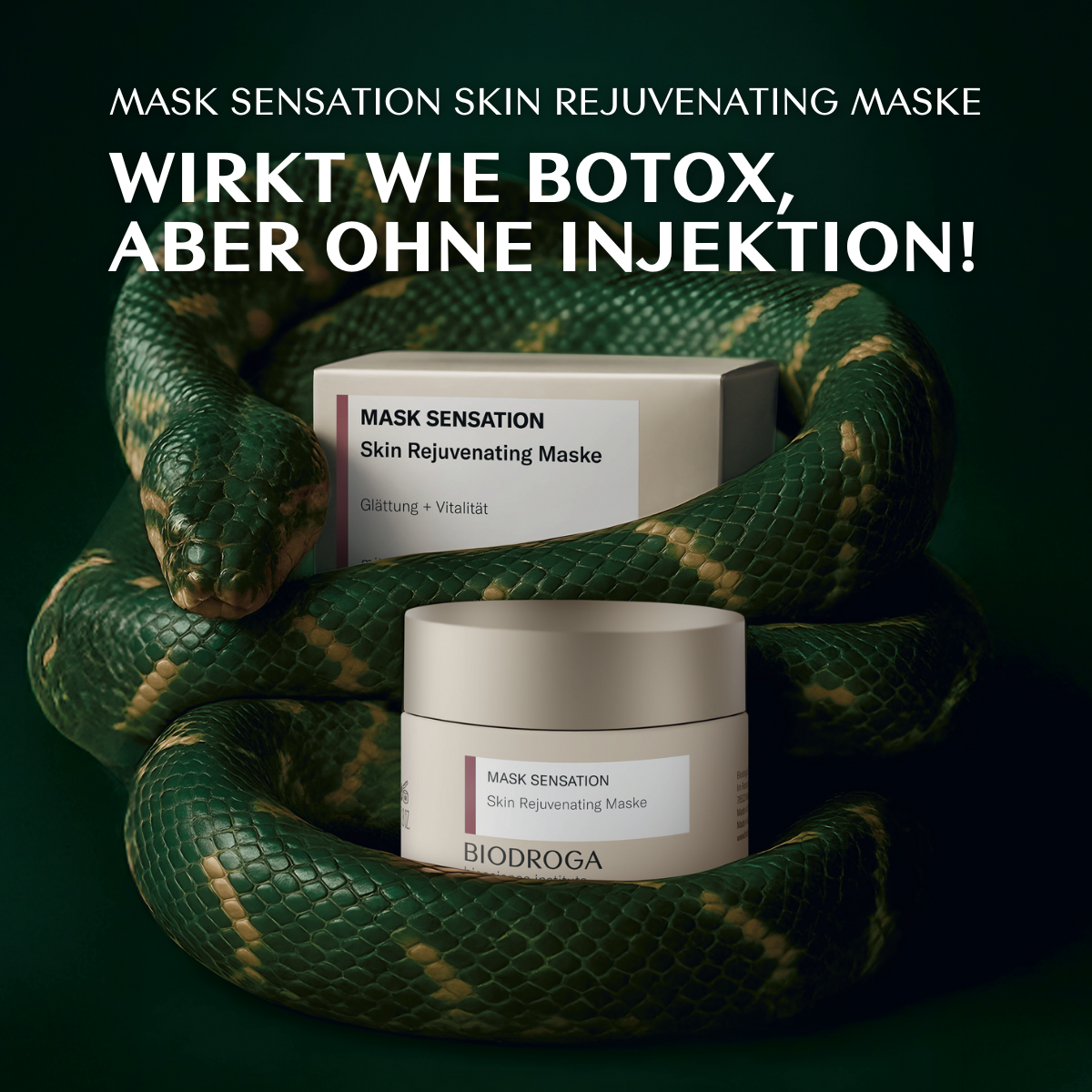 Produktdarstellung BIODROGA Bioscience Institute Skin Rejuvenating Maske Moodbild